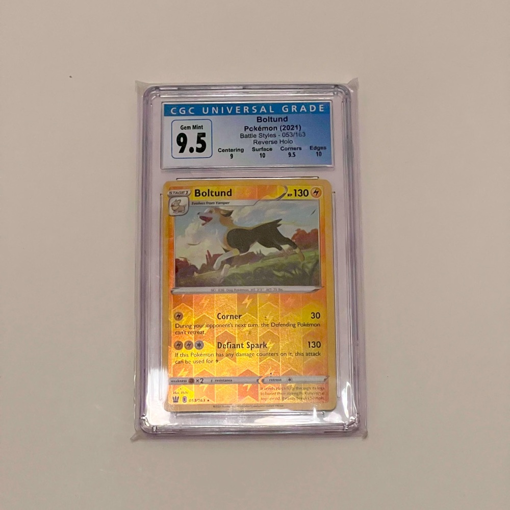 Pokémon 2021 Boltund Gem Mint 9.5